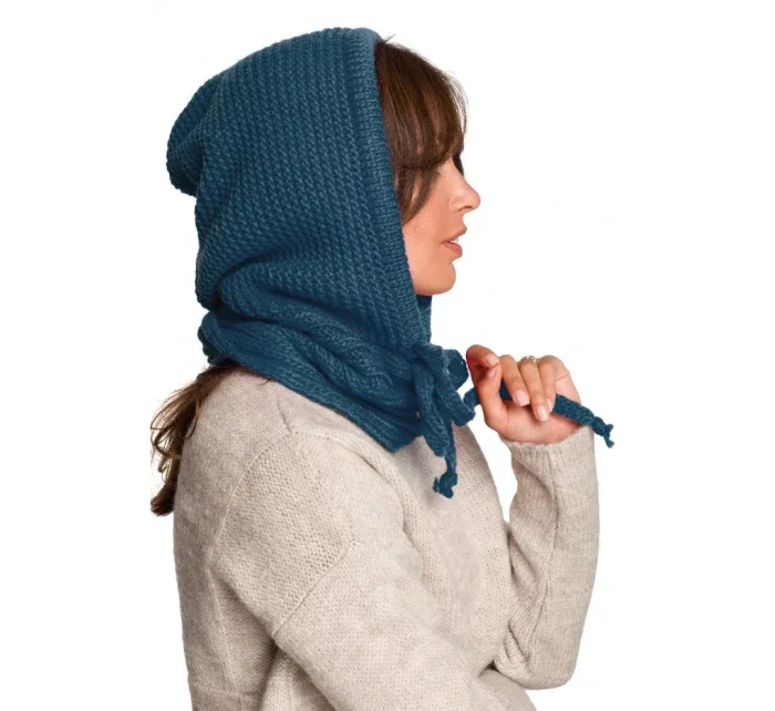 BK095 Pletená kapucňa - béžová