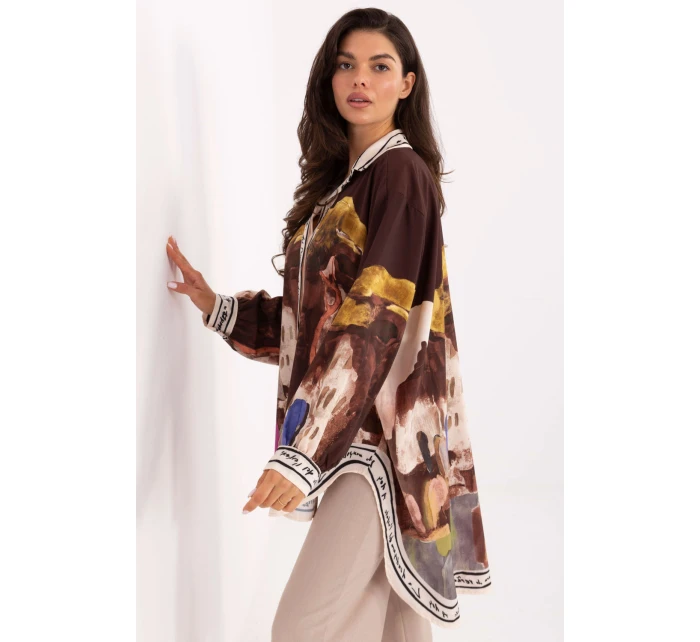 Košeľa s dlhým rukávom model 218396 Rue Paris