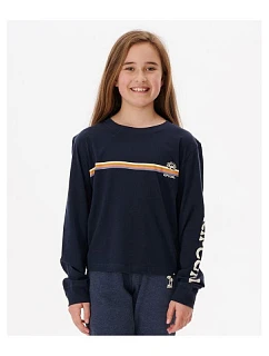 RIP CURL Melting Wave Tričko s dlhým rukávom - Dievčenské tmavomodré