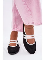 Sportovní baleríny s elastickými pásky Černé Donatella Sportovní baleríny s elastickými pásky Černé Donatella