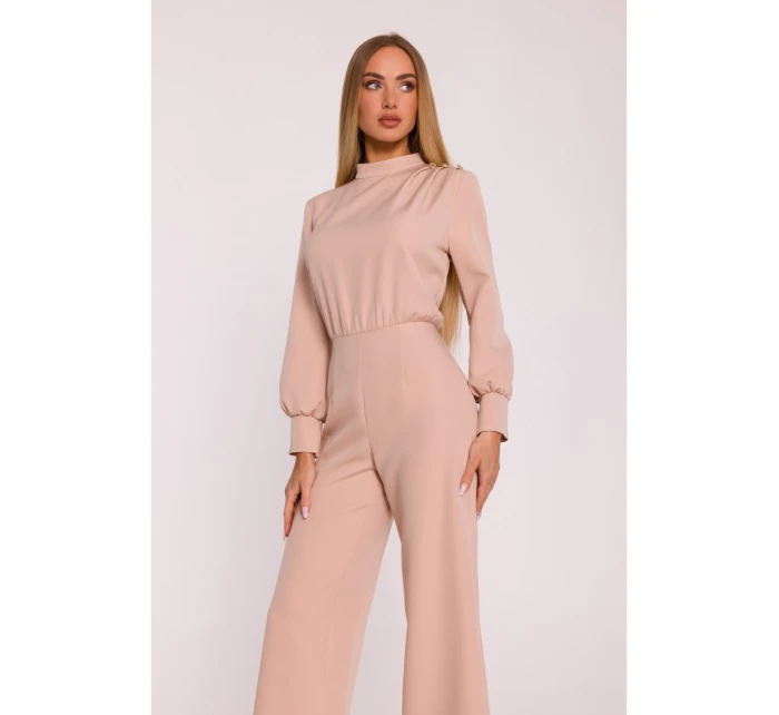 M879 Kombinéza so stojacím golierom - béžová