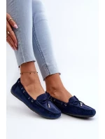 Dámske semišové mokasíny Navy Blue Si Passione