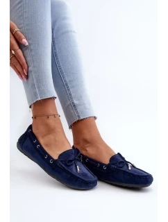 Dámske semišové mokasíny Navy Blue Si Passione