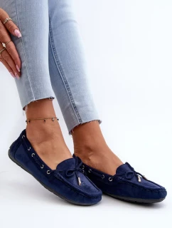 Dámske semišové mokasíny Navy Blue Si Passione