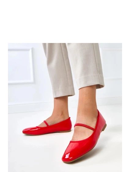 Balerinky model 21937859 červené Solea - SWEET SHOES