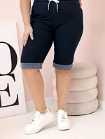 Dámske bavlnené šortky 9016 Dark Blue - Kesi