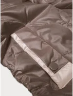 Tmavě béžová dámská bunda se šňůrkami na bocích model 19456771 - S'WEST