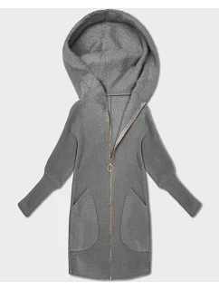 bunda s kapucí, šedá model 22395554 - MADE IN ITALY