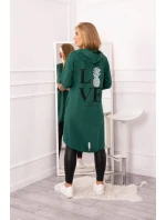 Světle zelená bunda s potiskem Světle zelená bunda s potiskem