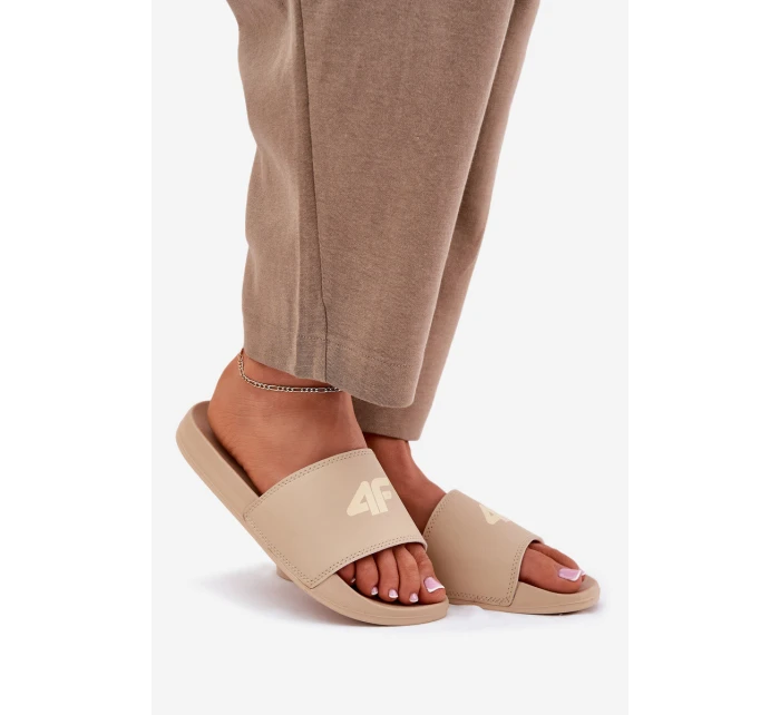 Klapki Damskie 4F 4FRMM00FSLIF010-83S Beżowe Klapki Damskie 4F 4FRMM00FSLIF010-83S Beżowe