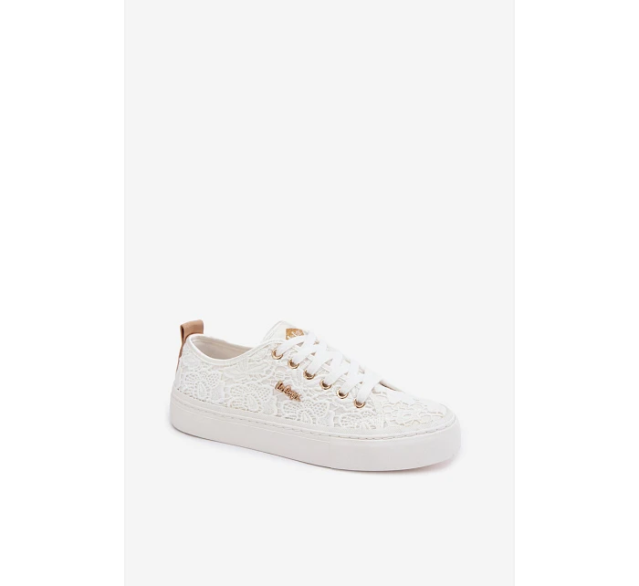 Dámské tenisky s krajkou model 22102739 Bílé - Lee Cooper