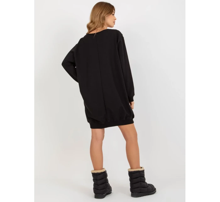 Mikina VI BL 3212.15X čierna a ružová