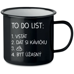 TO DO LIST:  BÝT ÚŽASNÝ - černý plecháček 350 ml