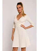 Dámské šaty model 22346330 krémové - Moe Dámské šaty model 22346330 krémové - Moe
