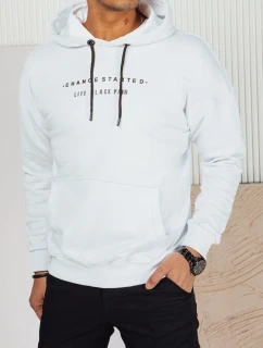 Pánská bílá mikina s potiskem Dstreet model 21976144 - FashionStreet