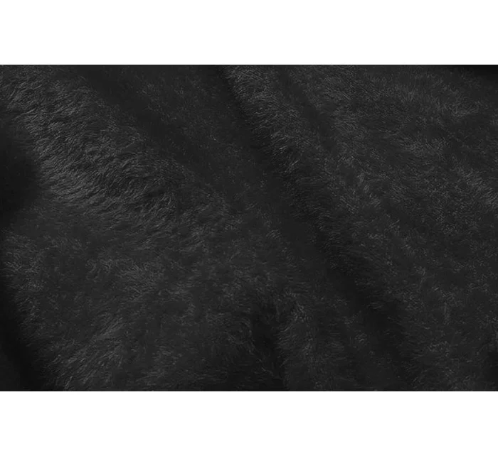 Černý přehoz přes oblečení s kapucí la alpaka model 15820025 - S'WEST