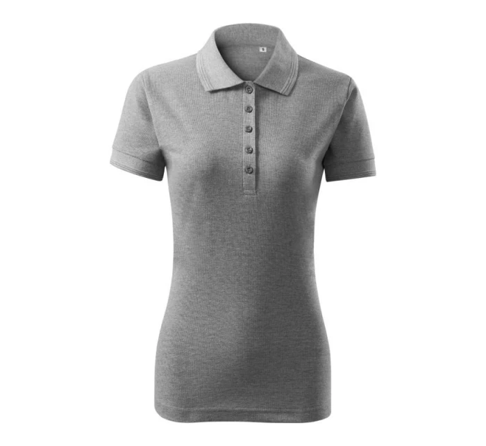 Dámske tričko Pique Polo Free (tmavosivé)
