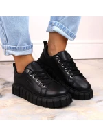 Big Star W INT1919 čierne topánky na platforme