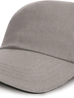 RC 6 panelová nízkoprofilová sandwich kšiltovka grey/black model 22424493 - Result Headwear