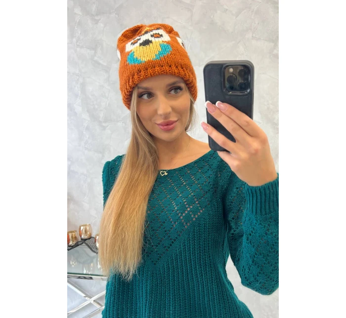 Dámska čiapka Ofelia K349 červená