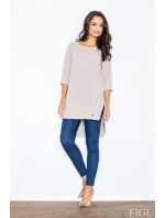 Dámská tunika model 18343862 béžová - Figl