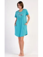 Dámske domáce šaty s krátkymi rukávmi Vanda Dámske domáce šaty s krátkymi rukávmi Vanda