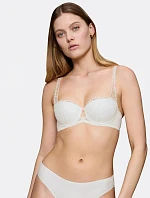 Dámska podprsenka Body Make-Up Illusion Lace Dirndl - WHITE - ecru 00GZ - TRIUMPH