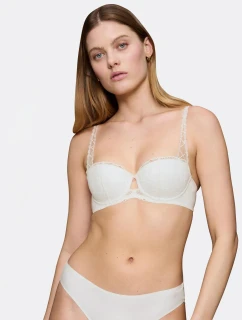 Dámska podprsenka Body Make-Up Illusion Lace Dirndl - WHITE - ecru 00GZ - TRIUMPH