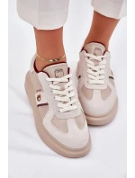 Dámske kožené tenisky na platforme Daniel Lopez Just Dare - béžové Dámske kožené tenisky na platforme Daniel Lopez Just Dare - béžové