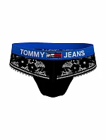 Dámske džínsové čipkované tangá UW0UW03950-BDS - Tommy Hilfiger