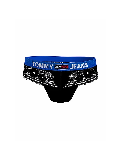 Dámske džínsové čipkované tangá UW0UW03950-BDS - Tommy Hilfiger