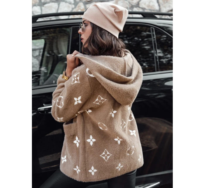 Dámská bunda s kapucí světle hnědá Dstreet model 21980935 - FashionStreet