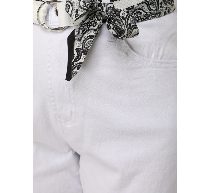 Dámske džínsy s vysokým pásom mom fit white FashionStreet UY2935