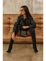 Damskie Kozaki Za Kolano Na Szpilce Czarne Vessy