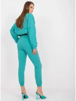 Teplákové kalhoty AP DR A 003 tmavě zelené