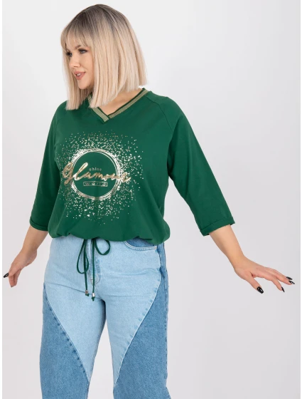 Bluzka RV BZ model 21314332 ciemny zielony - FPrice