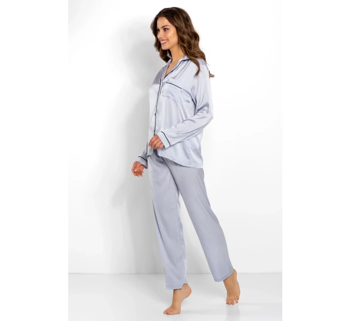 Pyžamo Classic Look Silver - Momenti Per Me Pyžamo Classic Look Silver - Momenti Per Me