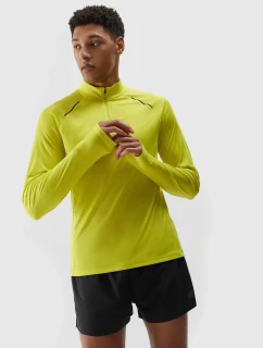 Pánské běžecké rychleschnoucí tričko s dlouhými rukávy 4F - zelené