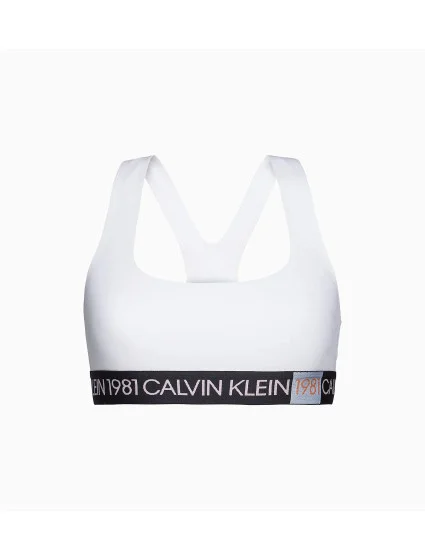 Podprsenka bez kostice QF5577E-100 biela - Calvin Klein Podprsenka bez kostice QF5577E-100 biela - Calvin Klein