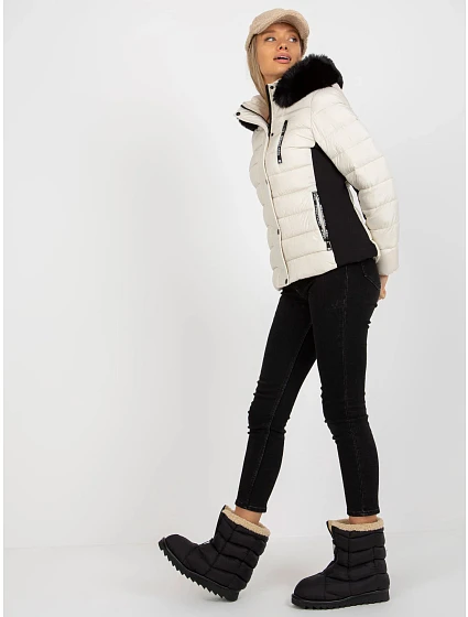 Dámská bunda NM KR BS 202 světle béžová Sport model 20764042 - FPrice Dámská bunda NM KR BS 202 světle béžová Sport model 20764042 - FPrice