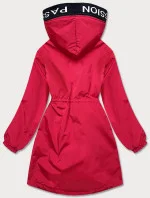 Asymetrická červená dámská bunda parka model 17099732 - S'WEST Asymetrická červená dámská bunda parka model 17099732 - S'WEST
