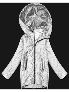 Dámska ľahká prešívaná bunda s kapucňou Goodlookin light beige (B8588-9)