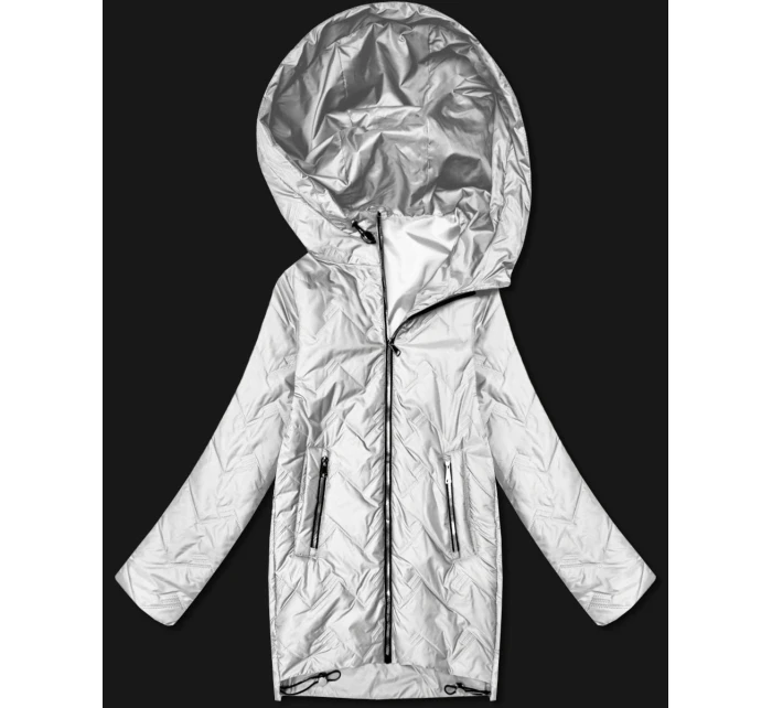 Dámska ľahká prešívaná bunda s kapucňou Goodlookin light beige (B8588-9)