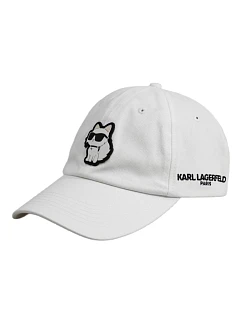 Čiapka Karl Lagerfeld Paris Choupette Strapback, biela – L5WH7944 wht