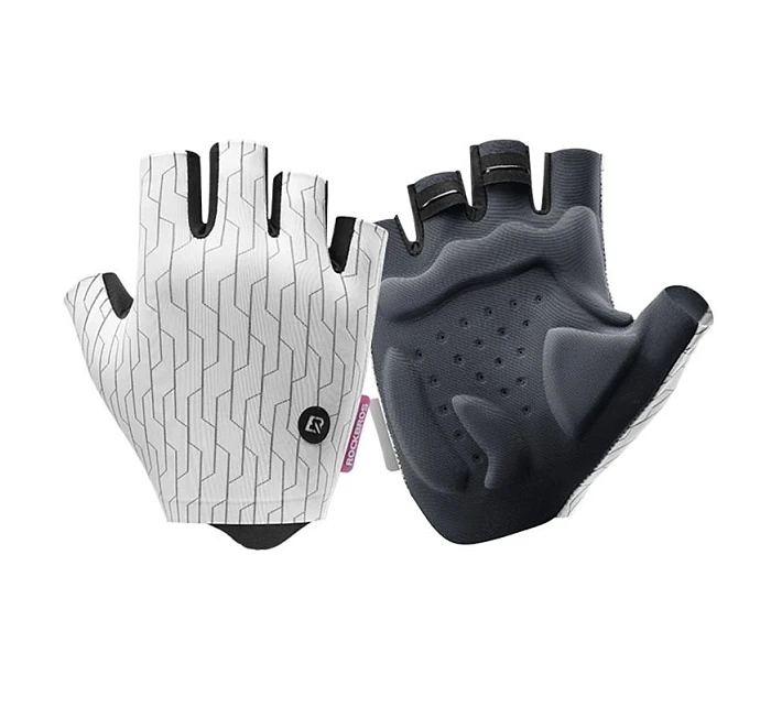 Rockbros MTB cyklistické rukavice velikost: S - bílo-černé