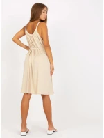 Dámské šaty DHJ SK model 18398616 béžová - FPrice Dámské šaty DHJ SK model 18398616 béžová - FPrice