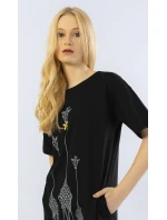 Dámske domáce šaty s krátkym rukávom Žirafy