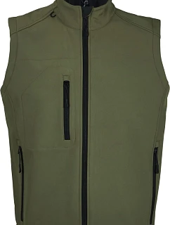 SOL'S Men Pánská 3-vrstvá softshellová vesta army model 22523123