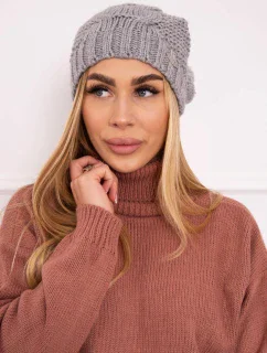 Fleecová čepice  šedá model 18750503 - K-Fashion