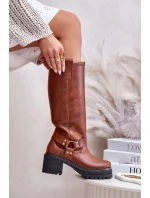 Dámske luxusné kožené topánky 3432 Camel - Sweet Shoes